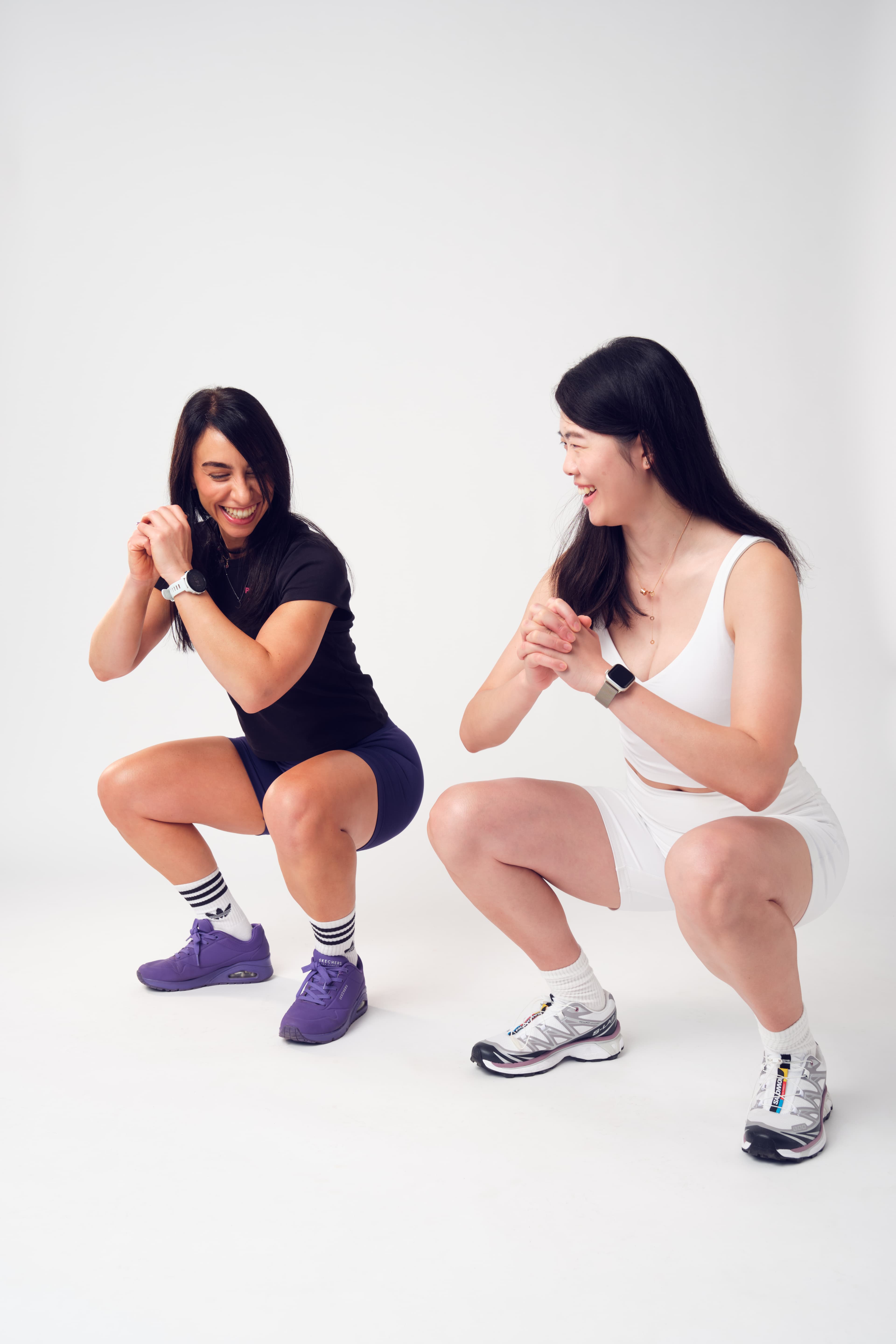 Roberta holding dumbbells
